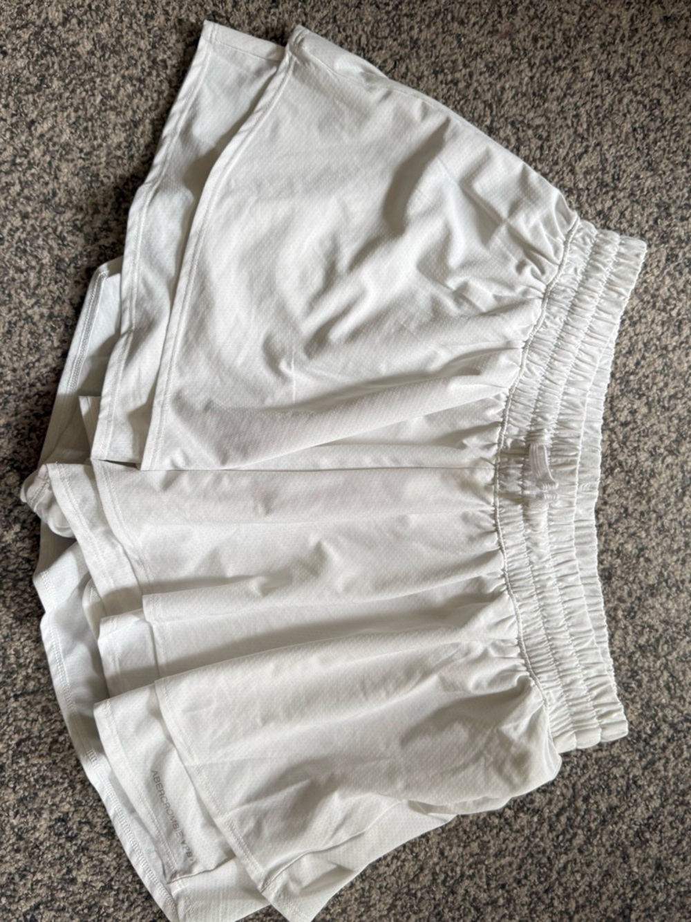 abercrombie girls White Athletic Skort